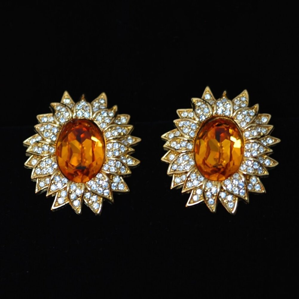 Christian Dior Dazzling Vintage Ear Clips - Germany
